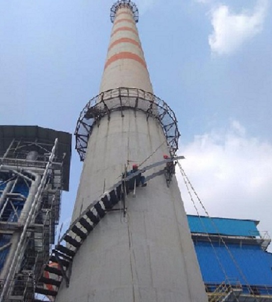 西宁烟囱安装旋转梯施工技术要求及质量保证措施